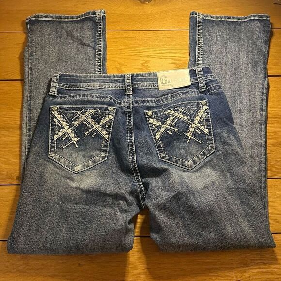 Grace in LA embellished jeans 11/30 - Picture 12 of 14